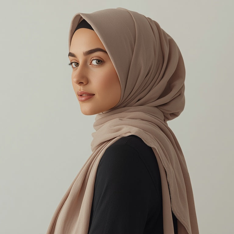 Hijab Jersey Coton Modal Doux pour Femme