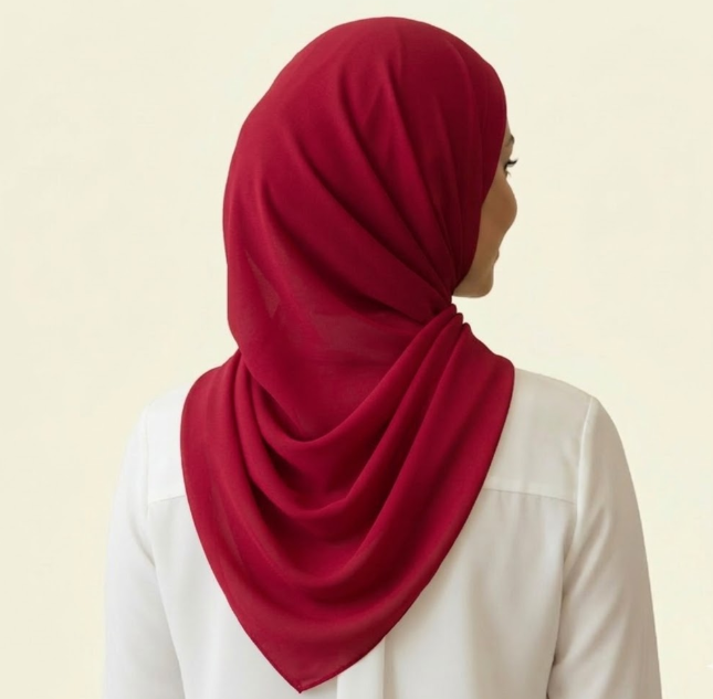 Hijab Chiffon à Boucle Magnétique