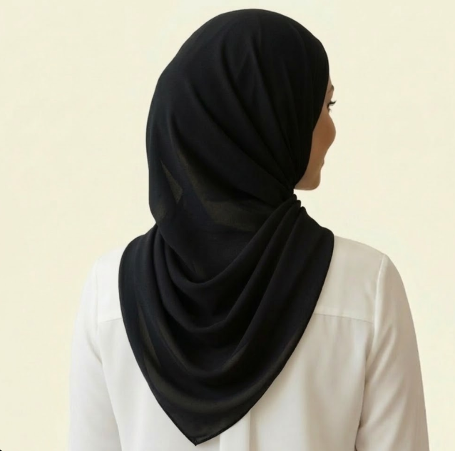 Hijab Chiffon à Boucle Magnétique