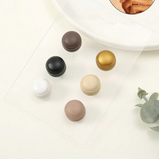 6 pièces d'épingles magnétiques mates pour hijab