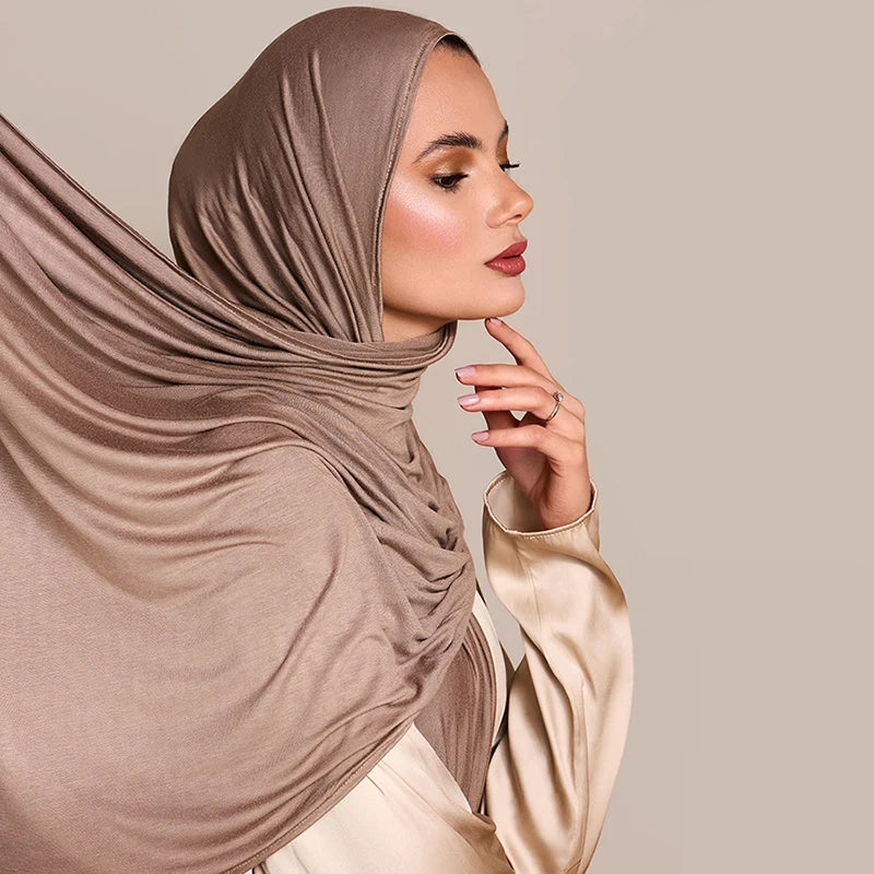 Hijab Jersey Coton Modal Doux pour Femme